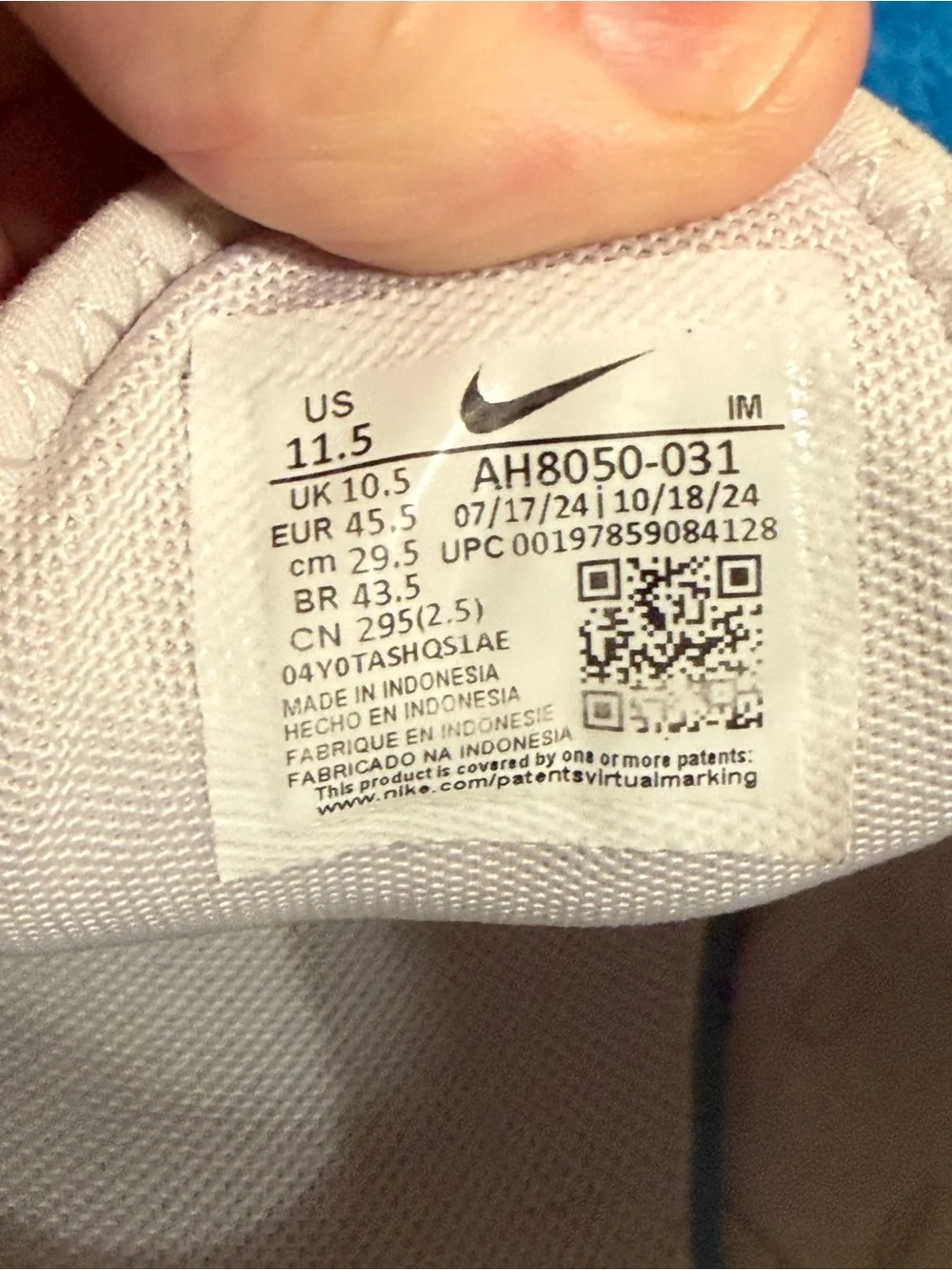 Nike Air Max 270 “Vast Grey Blue” sneakers Men’s 11.5